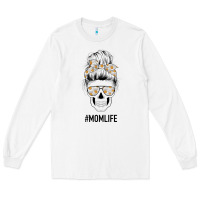 White Daisy Mom Skull Long Sleeve Tee - Bettercallsaul