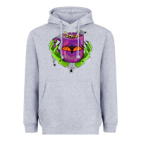 Heather Grey Halloween Coffee Cup With Hands Heavyweight Hoodie - FaDigitalArtStudio