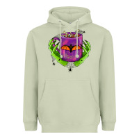 Matcha Halloween Coffee Cup With Hands Heavyweight Hoodie - FaDigitalArtStudio