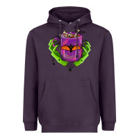 Plum Halloween Coffee Cup With Hands Heavyweight Hoodie - FaDigitalArtStudio