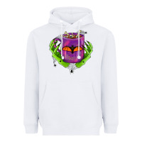 White Halloween Coffee Cup With Hands Heavyweight Hoodie - FaDigitalArtStudio