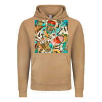 Vintage Camel western indian coffee cups with aztec seamless pattern bbs Vintage Hoodie - BundleAndBundleShop