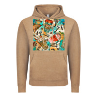 Vintage Coffee western indian coffee cups with aztec seamless pattern bbs Vintage Hoodie - BundleAndBundleShop