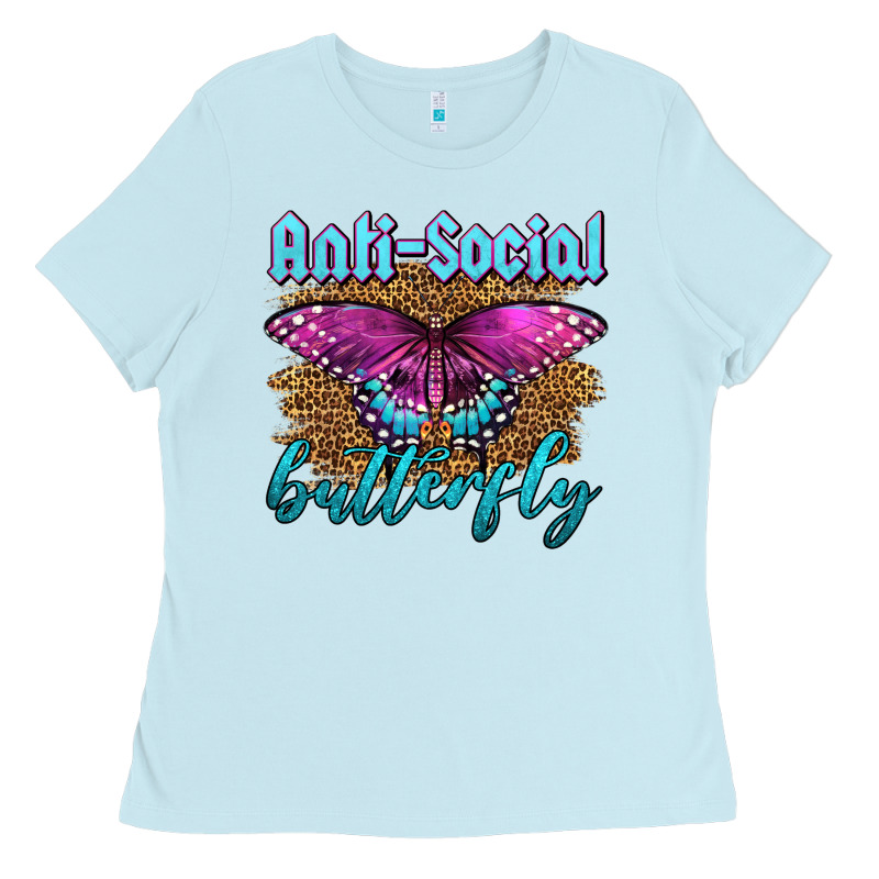 Western Anti-social Butterfly Ladies Tee by LillyAllenDesigns | Teevron