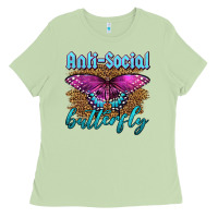 Matcha Western Anti-Social Butterfly Ladies Tee - LillyAllenDesigns
