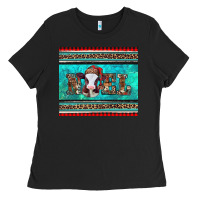 Black western christmas baby cow noel tumbler Ladies Tee - Jasminsmagicworld