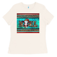 Bone western christmas baby cow noel tumbler Ladies Tee - Jasminsmagicworld