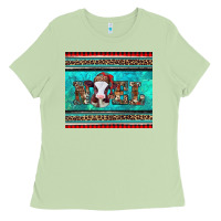 Matcha western christmas baby cow noel tumbler Ladies Tee - Jasminsmagicworld