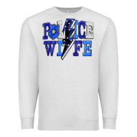 Oatmeal Heather Police wife Premium Sweatshirt - FaDigitalArtStudio