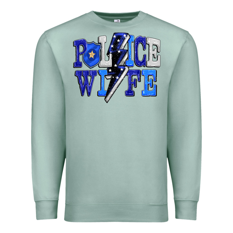 Police Wife Premium Sweatshirt by FaDigitalArtStudio | Teevron