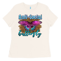Bone Western Anti-Social Butterfly Ladies Tee - LillyAllenDesigns