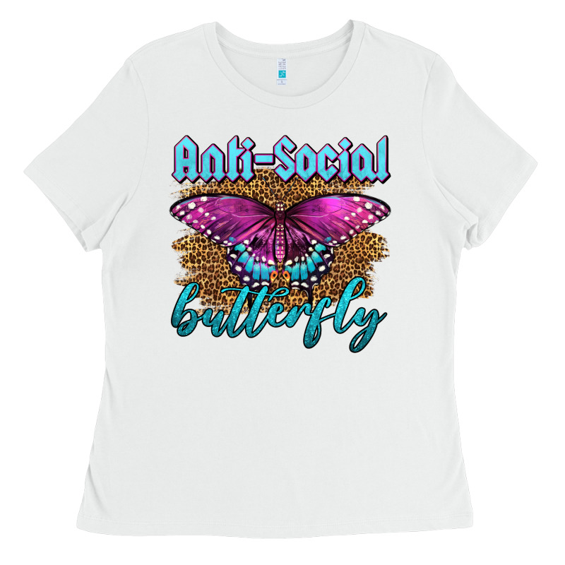 Western Anti-social Butterfly Ladies Tee by LillyAllenDesigns | Teevron
