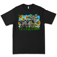 Black cute hempshire sheep family Premium Tee - LillyAllenDesigns