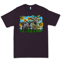 Plum cute hempshire sheep family Premium Tee - LillyAllenDesigns