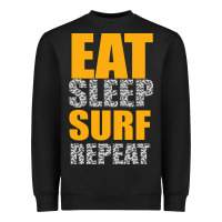 Black eat sleep surf repeat Heavyweight Sweatshirt - Bettercallsaul