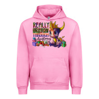 Fuchsia Pink real dragon through christmas Urban Hoodie - CowhideDigitalArt