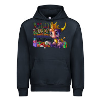 Navy real dragon through christmas Urban Hoodie - CowhideDigitalArt