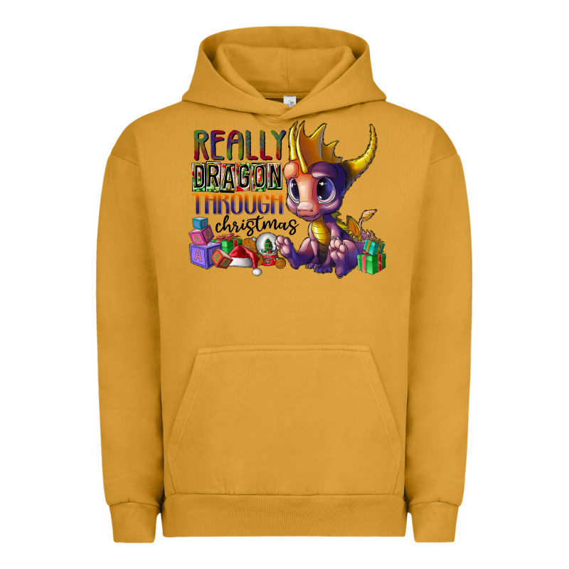 Real Dragon Through Christmas Urban Hoodie by CowhideDigitalArt | Teevron