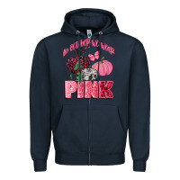 Navy in october we wear pink Zipper Hoodie - CowGirlArtShop