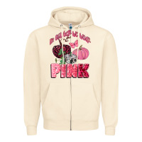 Sandshell in october we wear pink Zipper Hoodie - CowGirlArtShop
