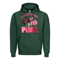 Sports Green in october we wear pink Zipper Hoodie - CowGirlArtShop