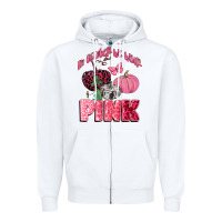 White in october we wear pink Zipper Hoodie - CowGirlArtShop