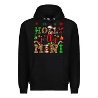 Black holly jolly mini Premium Hoodie - OliviaCreatesArt