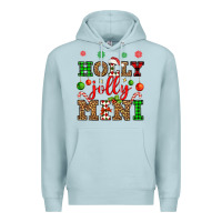 Blue Mist holly jolly mini Premium Hoodie - OliviaCreatesArt