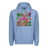 Colony Blue holly jolly mini Premium Hoodie - OliviaCreatesArt