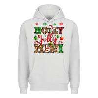 Dove Grey holly jolly mini Premium Hoodie - OliviaCreatesArt