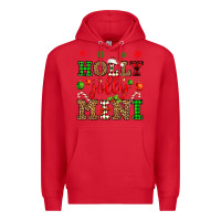 Red holly jolly mini Premium Hoodie - OliviaCreatesArt