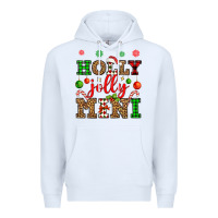 White holly jolly mini Premium Hoodie - OliviaCreatesArt