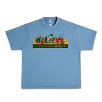 Pebble Blue christmas believe Urban Heavy Tee - BundleAndBundleShop