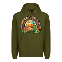 Army Green desert vibes rainbow Premium Hoodie - JahusDesignShop