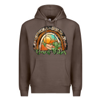 Coffee desert vibes rainbow Premium Hoodie - JahusDesignShop
