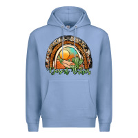 Colony Blue desert vibes rainbow Premium Hoodie - JahusDesignShop