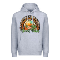 Heather Grey desert vibes rainbow Premium Hoodie - JahusDesignShop