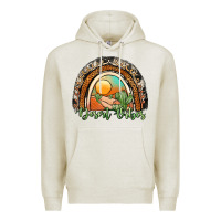 Oatmeal Heather desert vibes rainbow Premium Hoodie - JahusDesignShop