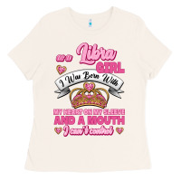 Bone As A Libra Girl I Was Born With My Heart On My Sleeve And A Mouth Ladies Tee - Jasminsmagicworld