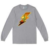 Heather Grey Cactus Sunset Lightning Long Sleeve Tee - Bettercallsaul