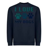 Navy i love my dogs Heavyweight Sweatshirt - Bettercallsaul
