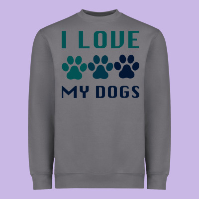 I Love My Dogs Heavyweight Sweatshirt Designed By Bettercallsaul