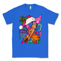 True Royal Pink Christmas Breast Cancer Ribbon Basketball Classic Tee - BundleAndBundleShop