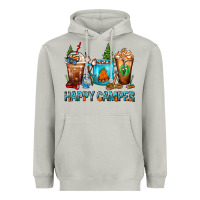 Moon Dust Happy Camper Coffee Cups Heavyweight Hoodie - FaDigitalArtStudio
