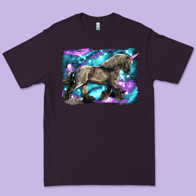 Black Unicorn Premium Tee Designed By Lillyallendesigns