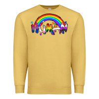 Antique Gold Human pride Premium Sweatshirt - FaDigitalArtStudio