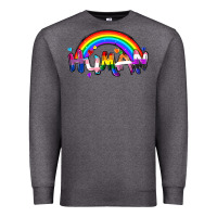 Charcoal Heather Human pride Premium Sweatshirt - FaDigitalArtStudio