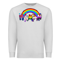 Dove Grey Human pride Premium Sweatshirt - FaDigitalArtStudio