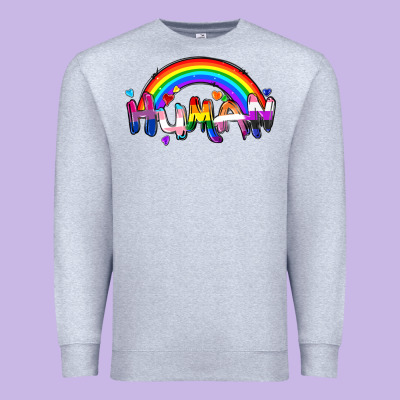Human Pride Premium Sweatshirt Designed By Fadigitalartstudio