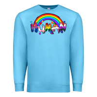Ocean Blue Human pride Premium Sweatshirt - FaDigitalArtStudio